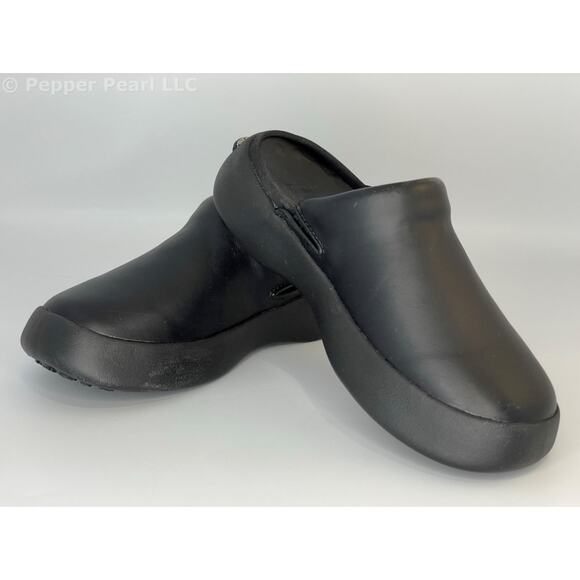 Women's Size 5 Black Comfort Clog Mule Slip Water Resistant Soft Science Juniors - Picture 1 of 11